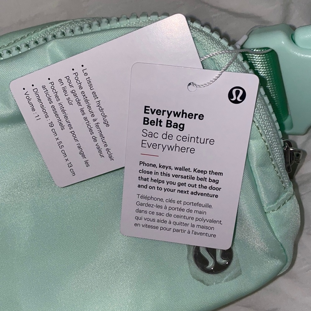 NWT LULULEMON EVERYWHERE BELT BAG MINT MOMENT - Picture 11 of 15